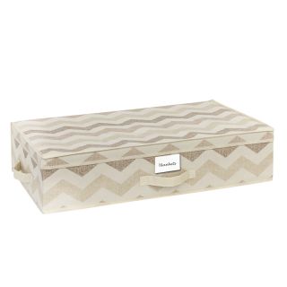 The Macbeth Collection Textured Chevron Printed Under the Bed Storage