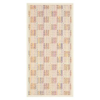 Geo Checker Patio Rug   Wheat/Multi color