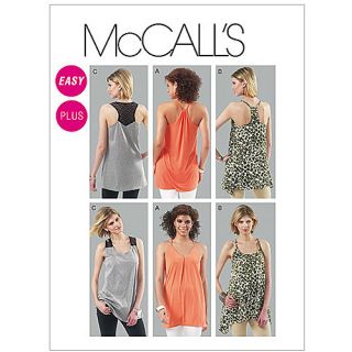 McCall's Pattern Misses' and Women's Tunics, RR (18W, 20W, 22W, 24W)