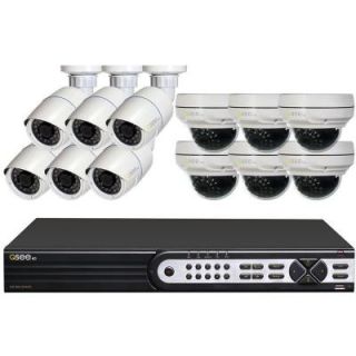 Q SEE Platinum Series 16 Channel 4MP 3TB NVR Surveillance System with (6) Bullet and (6) Dome Cameras QT8316 12R3 3