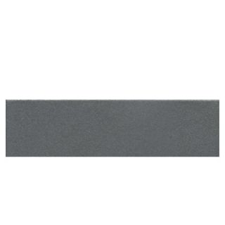 Daltile Colour Scheme Suede Gray Solid 3 in. x 12 in. Porcelain Bullnose Floor and Wall Tile B906P43C91P1