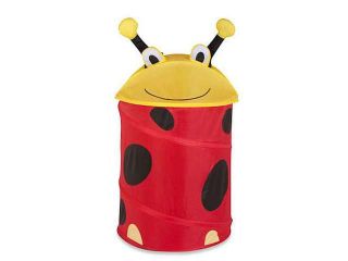 Honey Can Do Dott the Ladybug Clothes Hamper   Red