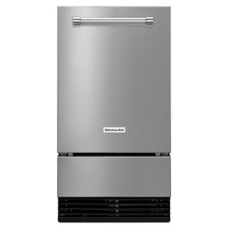 KitchenAid 35 lb Capacity Freestanding/Built In Ice Maker (Stainless Steel) (Common: 18 in; Actual: 17.87 in)