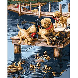 Paint By Number Dock Dogs Kit  ™ Shopping   The Best