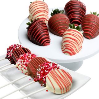 Oreo Cookie Pops & Valentine's Day Strawberries   Holiday Gift Baskets