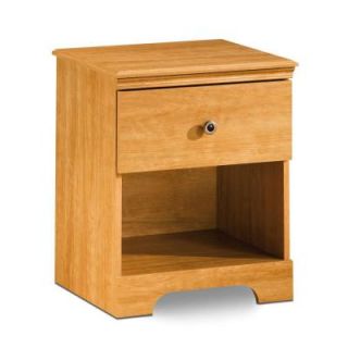 South Shore Furniture Zach 1 Drawer Nightstand in Harvest Maple 3575062