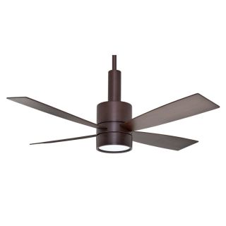Casablanca Bullet 54 in Brushed Cocoa Downrod Mount Ceiling Fan with Light Kit