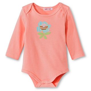 Baby Nay Rosie Long Sleeve Bodysuit   Coral