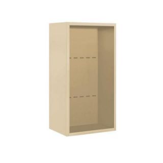 Salsbury Industries 3800 Series 17.5 in. W x 35.125 in. H Surface Mounted Enclosure for Salsbury 3709 Single Column Unit in Sandstone 3809S SAN