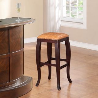 Oh! Home Pinnacle Backless Bar Height Stool Dusty Brown Seat