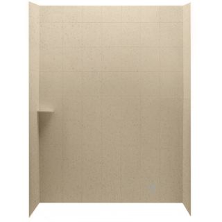 American Standard Ciencia 30 in W x 60 in D x 72 in H Beach Sand Acrylic Shower Wall Surround Side and Back Panels