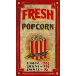 Vintage Signs Popcorn Vintage Advertisement Plaque