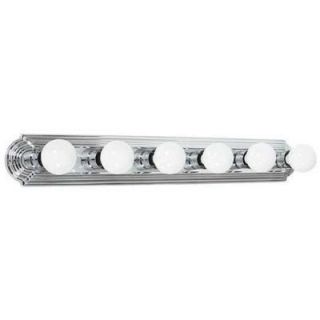 Sunset Tieben 6 Light Polished Chrome Bath Vanity Light CLI SS227157