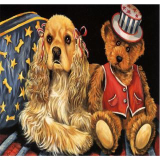 Precious Pet Paintings Cocker Spaniel (No Theme) Flag