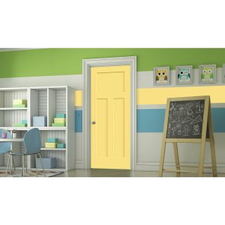 ReliaBilt Marigold Prehung Solid Core 3 Panel Craftsman Interior Door (Common: 24 in x 80 in; Actual: 25.562 in x 81.688 in)