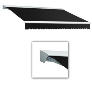 AWNTECH 24 ft. LX Destin with Hood Manual Retractable Acrylic Awning (120 in. Projection) in Black DM24 39 K