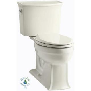 KOHLER Archer Comfort Height 2 piece 1.28 GPF Elongated Toilet with AquaPiston Flushing Technology in Biscuit K 3551 96