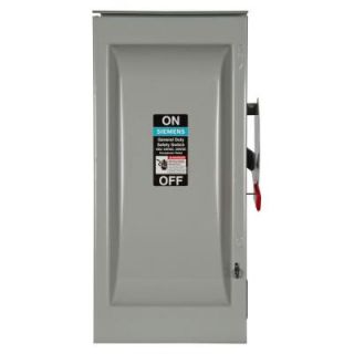 Siemens General Duty 100 Amp 240 Volt 2 Pole Outdoor Fusible Safety Switch with Neutral GF223NR