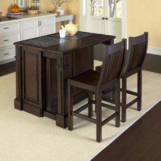 Home Styles Prairie Home Kitchen Island with Granite Top   Kitchen Islands and Carts