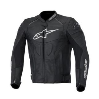 Alpinestars GP Plus R Mens Leather Jacket Black/White 50 EUR/40 USA