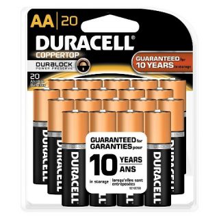 Duracell Coppertop AA Alkaline Batteries, 20 ct.