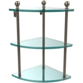 Mambo Collection 3 Tier Corner Glass Shelf (Build to Order)
