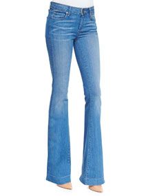 Paige Denim Fiona Harrison Whiskered Flared Denim Jeans