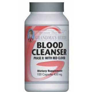 Grandmas Herbs 450mg Blood Cleaner Phase II with Red Clover (100