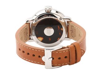 Glam Rock 40mm Stainless Steel Watch With Diamond Indexes And Brown Leather Strap Gr77016