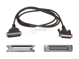 Open Box: Belkin Model F2A036 06 6 ft. DB25 Male to Centronics 36 Male Parallel Printer Cable M M