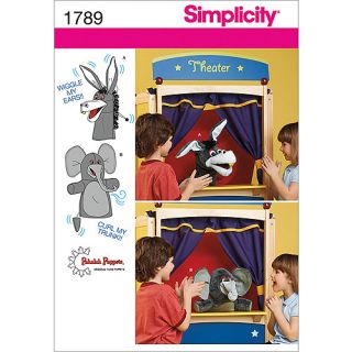 Simplicity Pattern Hand Puppets, One Size