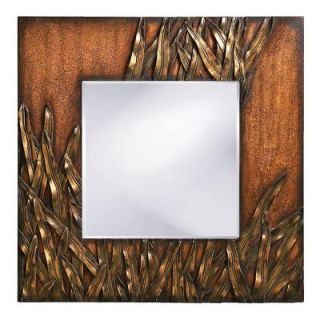 30 in. x 30 in. Square Framed Mirror in Copper 14199