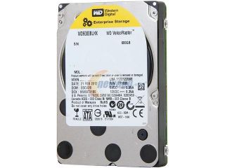 Refurbished: Western Digital WD Internal Drive VelociRaptor WD6000BLHX 600GB 10000 RPM 32MB Cache SATA 6.0Gb/s 2.5" Drive Only Grade A Recertified