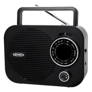 Jensen Mr 550 bk Portable AM/FM Radio, Black