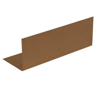 Amerimax Home Products 4 in. x 4 in. 8 in. Aluminum Bronze Step Flashing 6878833