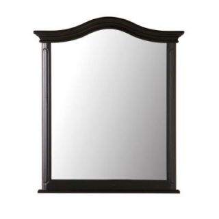 Home Decorators Collection Provence 28 1/2 in. W x 33 in. L Wall Mirror in Black 1112900210