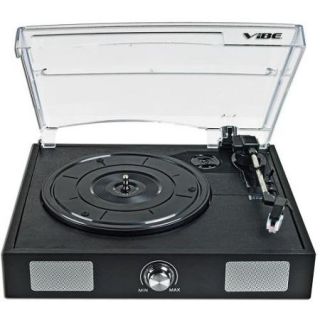 VIBE Sound USB Turntable/Vinyl to MP3 Audio Record Player w/Built in Speakers