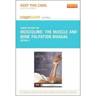 The Muscle and Bone Palpation Manual Pagebur (Other merchandize