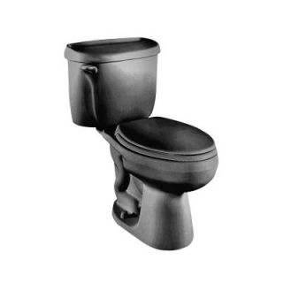 American Standard Cadet 2 Piece 1.6 GPF Round Front Toilet in Black DISCONTINUED 2798.010.178