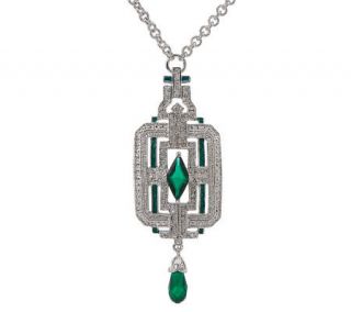 Jacqueline Kennedy Emerald Briolette Art Deco Necklace   J262288 —