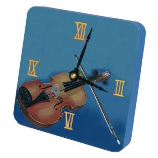 Violin Tiny Times Desk Clock by Lexington Studios