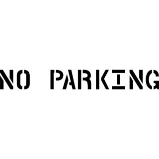 Stencil Ease 4 Parking Lot Number Set Stencil