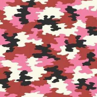 The Wallpaper Company 56 sq. ft. Bright Pink Camouflage Wallpaper WC1285069