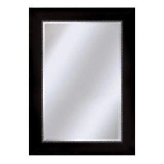 Deco Mirror 29 1/2 in. x 35 1/2 in. Beaded Lip Mirror in Black Pewter 2078