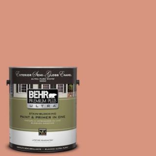 BEHR Premium Plus Ultra 1 gal. #BIC 17 Tropical Blooms Semi Gloss Enamel Exterior Paint 585401