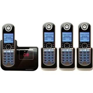 Motorola DECT 6.0 4 Handset Cordless Phone with Answering System MOTO P1004