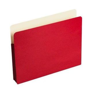 Wilson Jones Colorlife File Pocket   9.50" X 11.75"   3.50" Expansion   Red   25 / Box (64R)