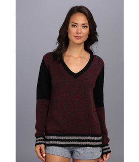 stylestalker triple threat sweater burgundy