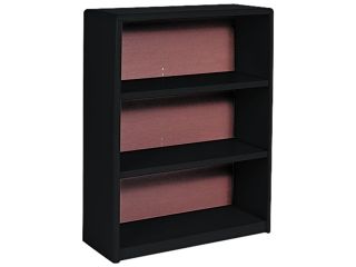 Safco 7171BL Value Mate Series Bookcase, 3 Shelves, 31 3/4w x 13 1/2d x 41h, Black