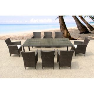 Beliani Italy 220 9 Piece Dining Set